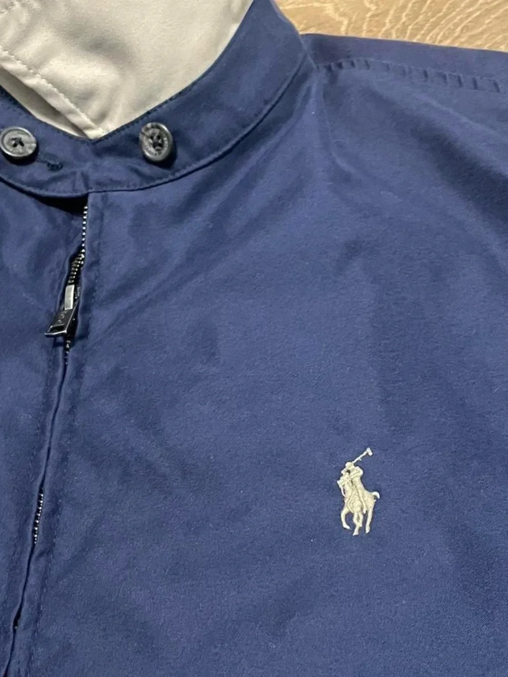 Polo by Ralph Lauren Navy Zip-Front Bomber Jacket